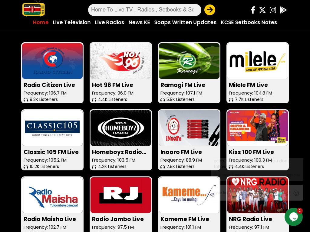 Kenya Radio Stations 220 Online Radio Stations in Kenya